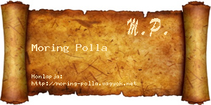 Moring Polla névjegykártya
